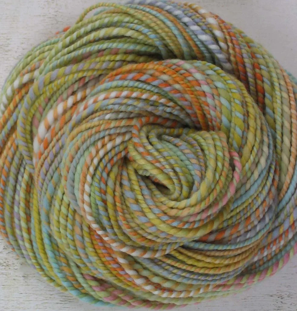 Hand dyed wool skeins