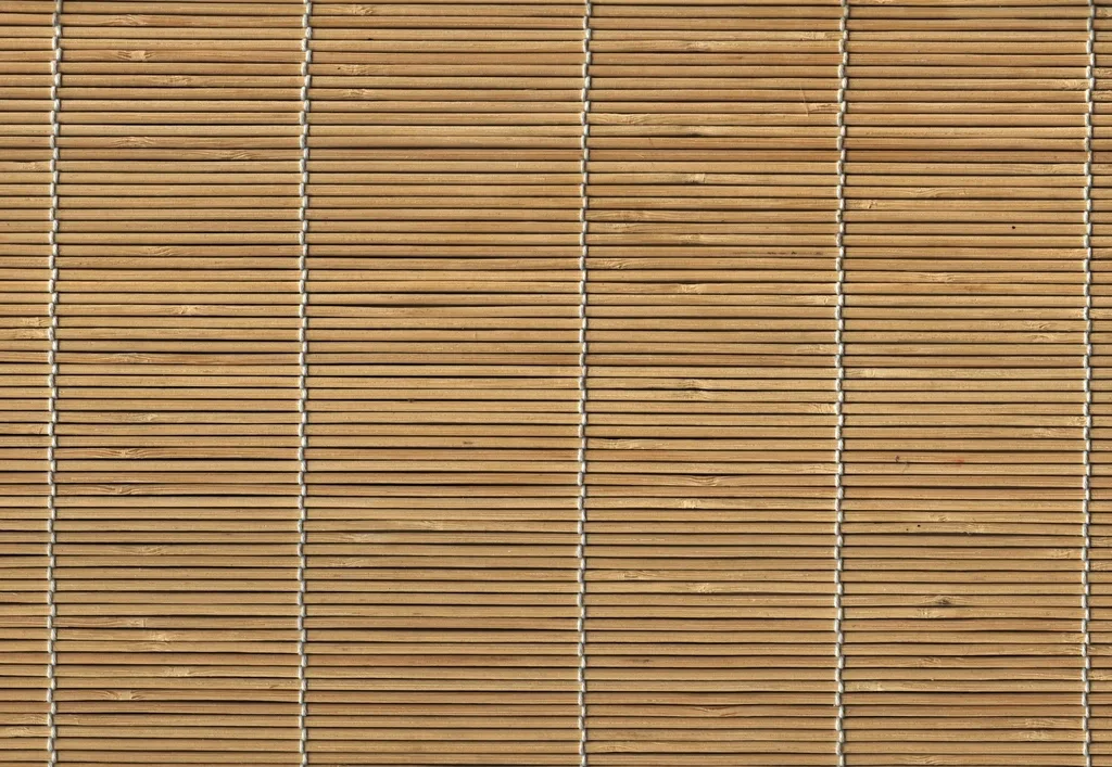 A bamboo rolling mat of the kind used to full wet felt