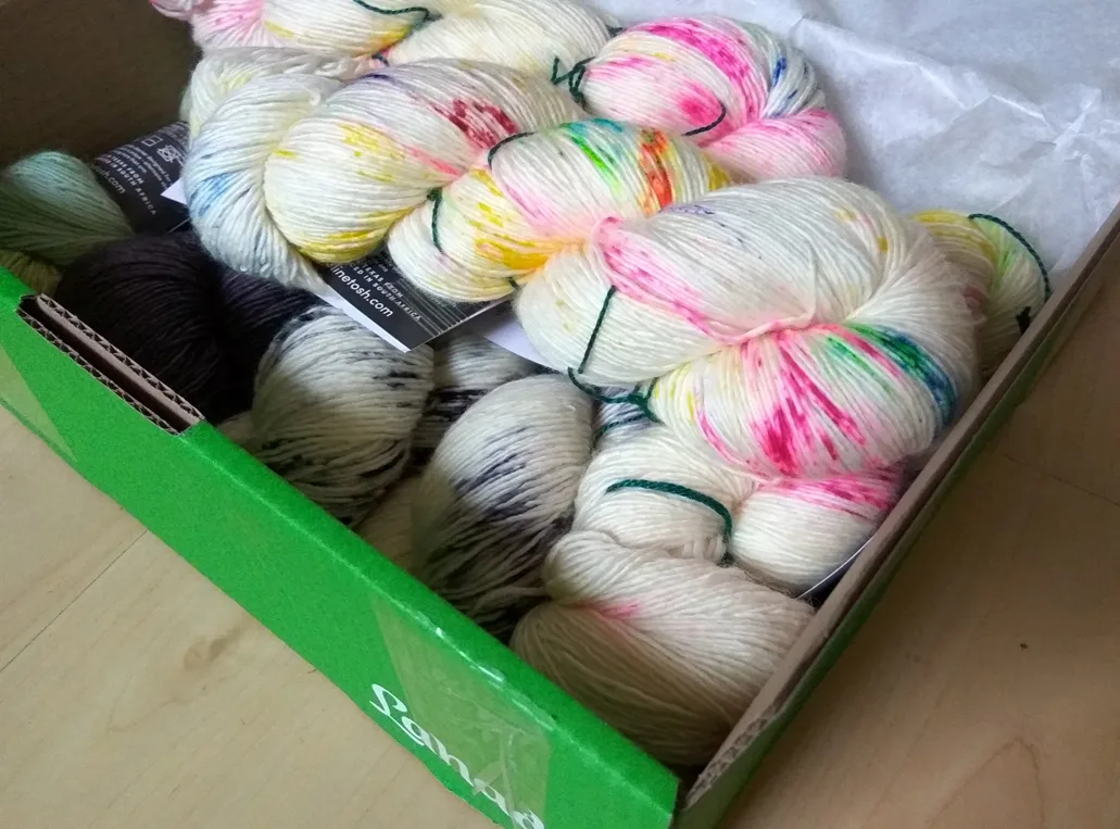 Hand dyed wool in a range of colours