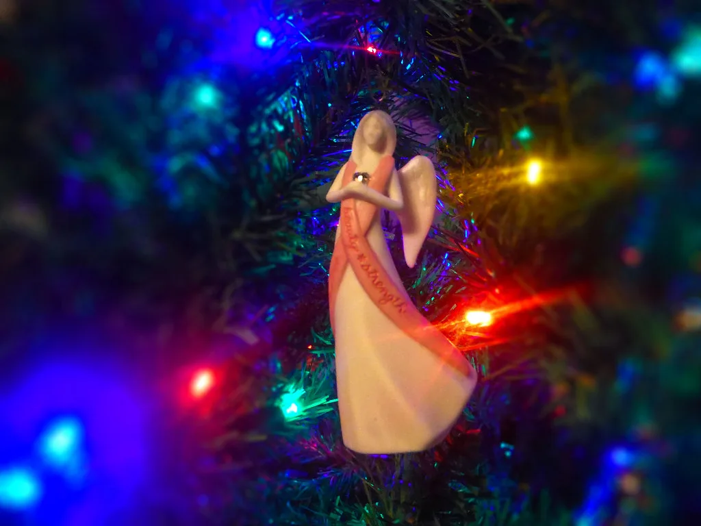 A Christmas angel decoration