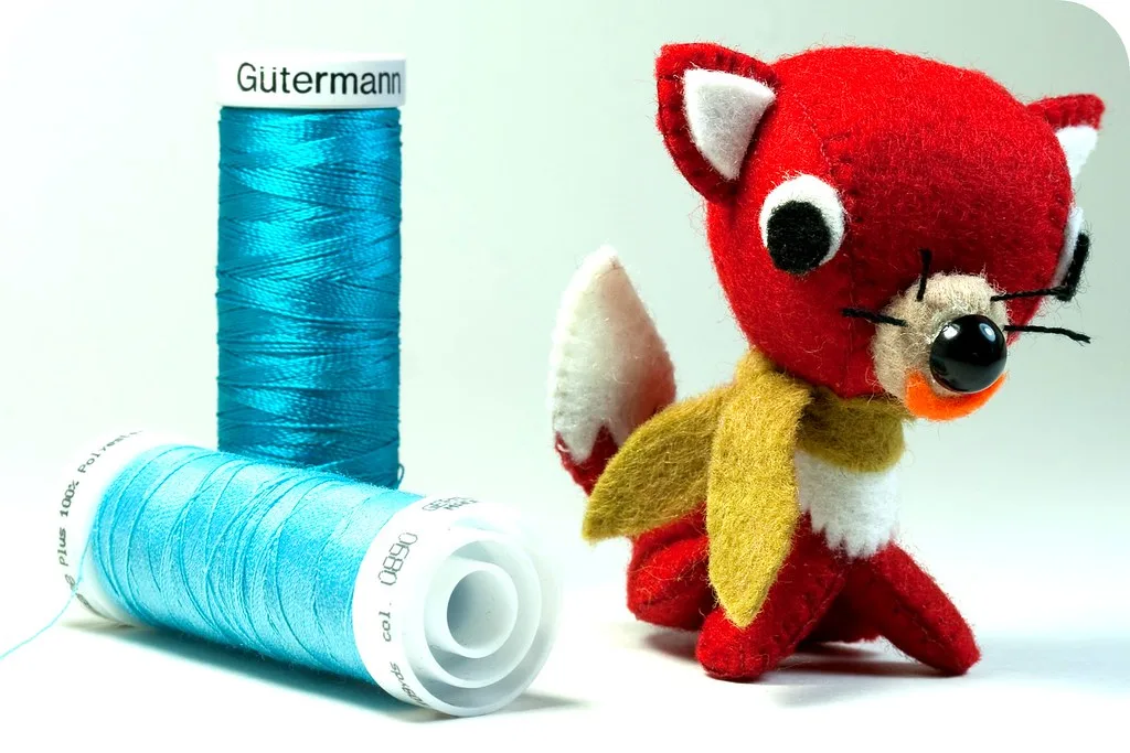 A small needle felted fox
