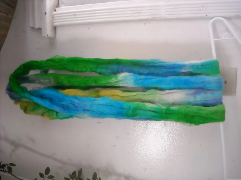 Combed wool top, the fibre form used for most felting